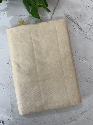Soft silk saree with thread borders  MSG6162(3) PearlCream