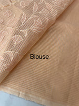 Moonga Kota checks saree with applique work MMC457
