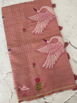 Jamdani silk Cotton Saree with thread work  MSJ790