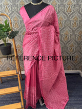 Art silk saree with embroidery SVPSMC - Peach