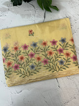 Silky kota embroidery saree MSK4333 - Yellow