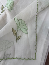 Kota silk cotton saree with applique work MS81789