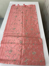 Tussar finish soft silk saree with thread embroidery MTS568 PeachPink