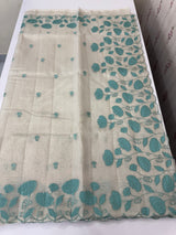 Tissue silk saree with applique work  MSH105