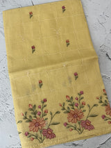 Silky kota embroidery saree MSK4333 Yellow