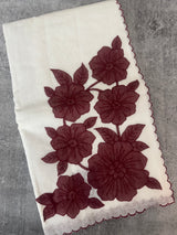 NetKota Applique work saree  MSH138- DeepMaroon