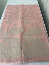 Premium Silk organza saree with applique work MSSA671 PeachPink