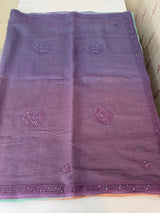 Pure Mul chanderi saree with hand chikankari work - MSM511 (12)