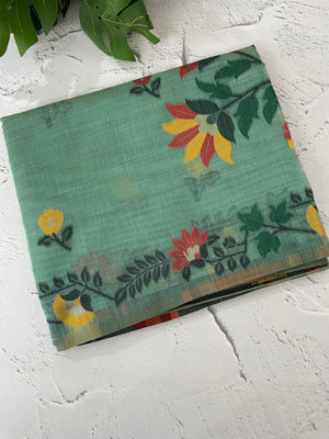 Jamdani silk Cotton Saree with thread work  MSJ787