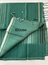 Multi color Semi soft silk saree with borders MSS590