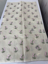 Netkota embriodery saree MS1496 Warm Ivory