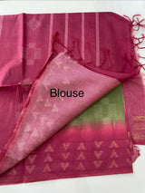 Bhagalpuri Semi tussar saree with contrast borders MST592