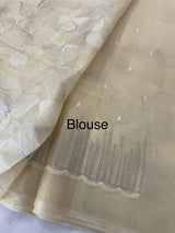 Semi organza saree with thread work - MSH910