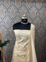 Soft silk Unstitched salwar set - 4