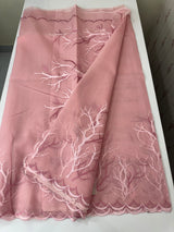 Kota silk embroidery saree  MSH125- Pink