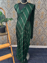 Georgette saree with foil prints MS1212