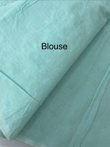 Silky kota embroidery saree MSE568 PastelBlue