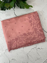 Blended Satin finish Tussar silk saree with applique work- MS8178