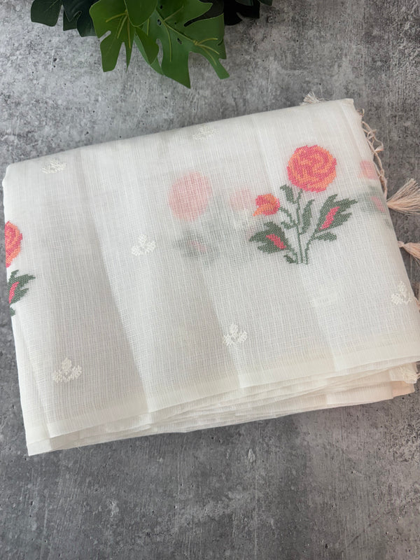 Silky kota embroidery saree MSK654