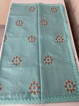 Silky kota embroidery saree MSK4359