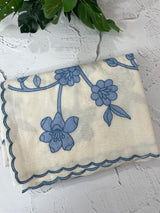 Mul chanderi applique work saree MSH170