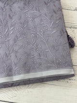 Supernet embriodery saree MS7854- DuskyLavender