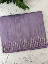 Blended tussar saree with cutwork border- MSHK691