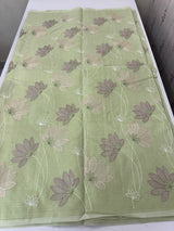 Netkota embriodery saree MS1496 PastelGreen
