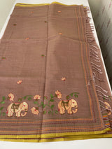 Cotton silk Saree with embroidery MSJ7666