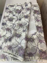 Handworked chiffon Organza saree MCS4534