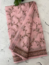 Soft kota silk saree with embroidery MS16429 - PastelPink