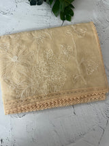 Organza saree with thread work - MSH192 PalePeach