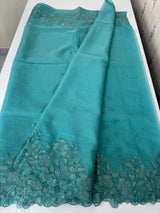 Soft Organza saree with embroidery borders - MSH299
