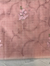 Netkota embriodery saree MS1495 PeachyPink