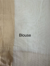 Semi chanderi silk saree with zari weaving - MKT891