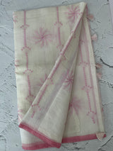 Soft Netkota saree with cross stitch embroidery MSH210