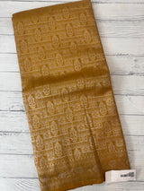 Banarasi semi katan saree in silver zari- MS14667