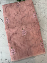 Netkota embriodery saree MS1495 PeachyPink
