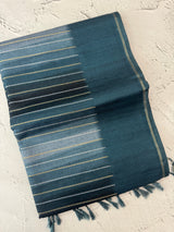 Multi color Semi soft silk saree with borders MSS590