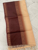 Semi silk saree with contrast borders MSS433