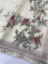 Tissue Organza saree with kanta embriodery MS15600