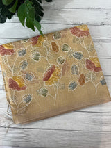 Tissue silk saree MS8190- DuskyYellow