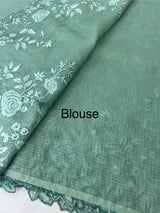 Soft kota silk saree with embriodery  MS12859