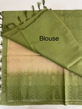 Bhagalpuri Soft blended tussar saree MS896 (1) Green