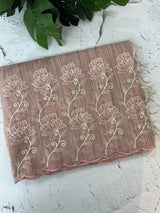 Soft Tissue kota embroidery saree MSK4660 DustyPink