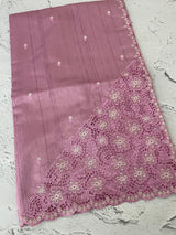 Cutwork Semi tussar saree MTSS674