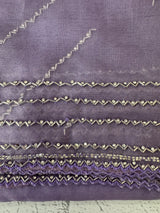 Handworked Organza saree and blouse MCW376 LightPurple