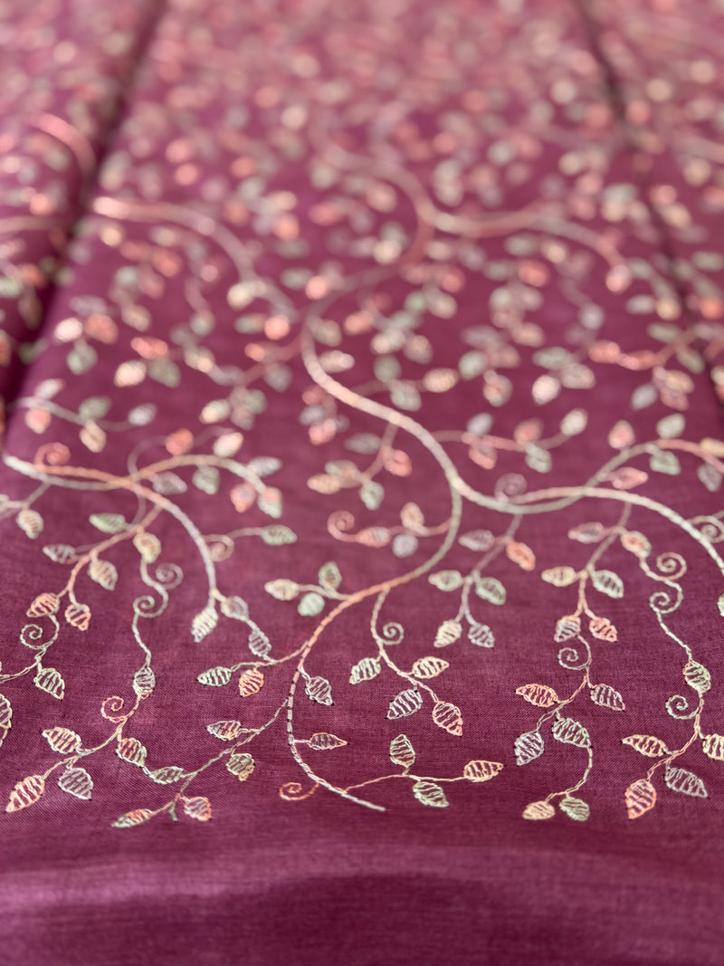 Pure desi tussar silk saree with embroidery- MTSS659 (1)