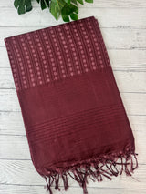 Bamboo tussar silk saree with thread work - MTSS456