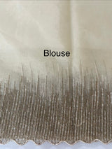 Semi Organza saree with embroidery borders - MSH296